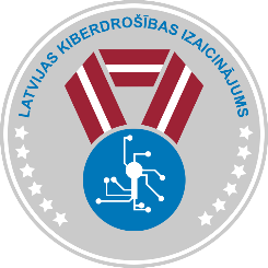 Latvijas kiberdrošības izaicinājuma logo